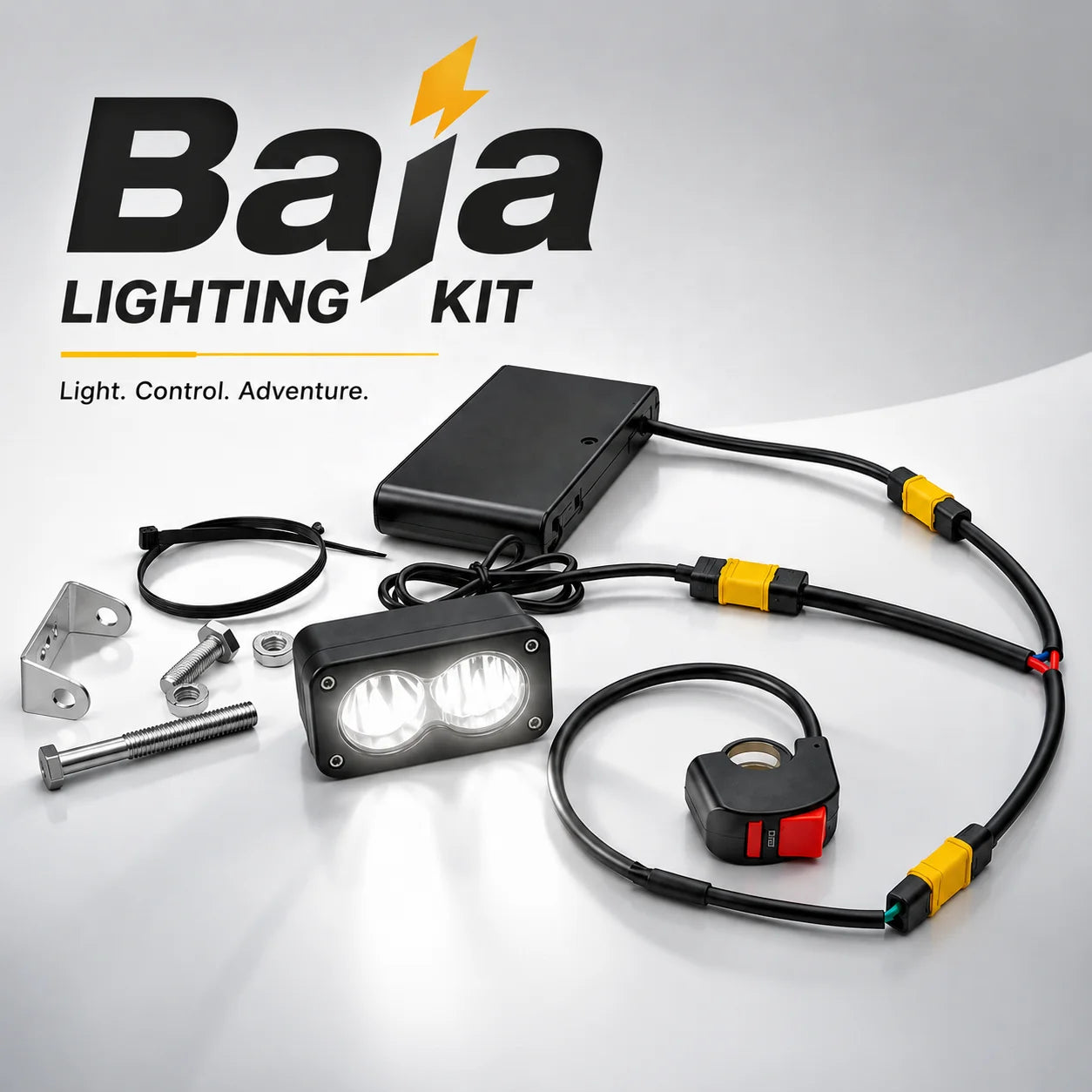 Battery powered Baja light