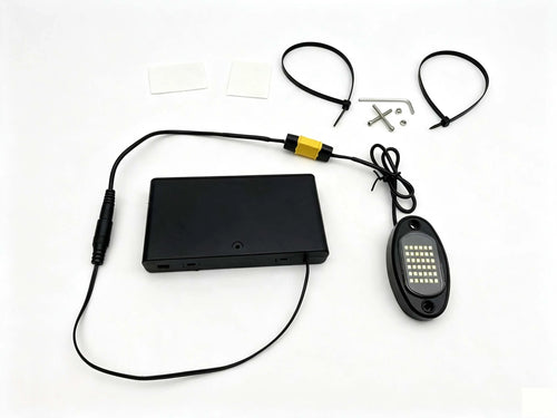Battery powered rock light