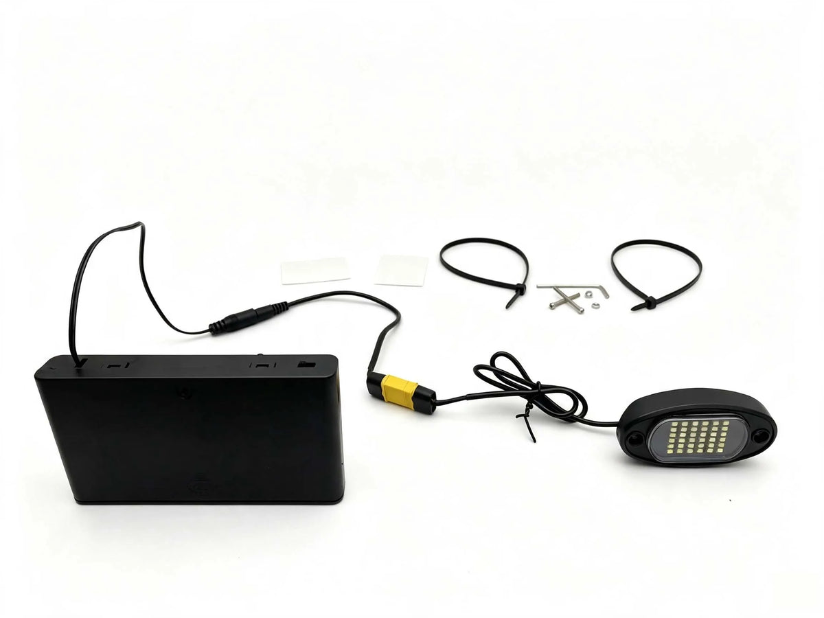 Battery powered rock light